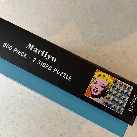 Andy Warhol Marilyn Monroe Double Sided 500 Piece Jigsaw Puzzle Bag is sealed - Picture 9 of 9